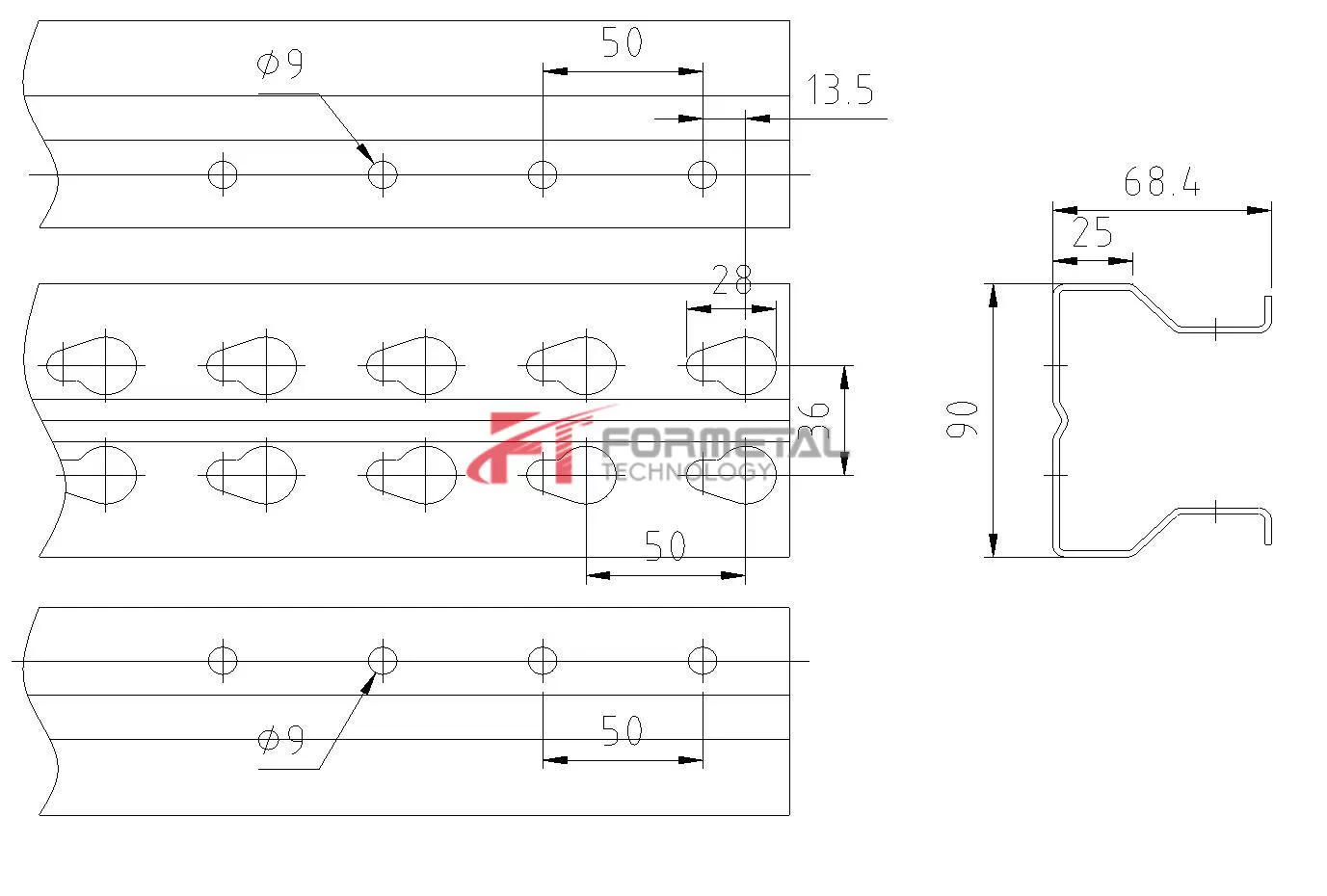 Automatic Shelving and Storage Racking Roll Forming Machine