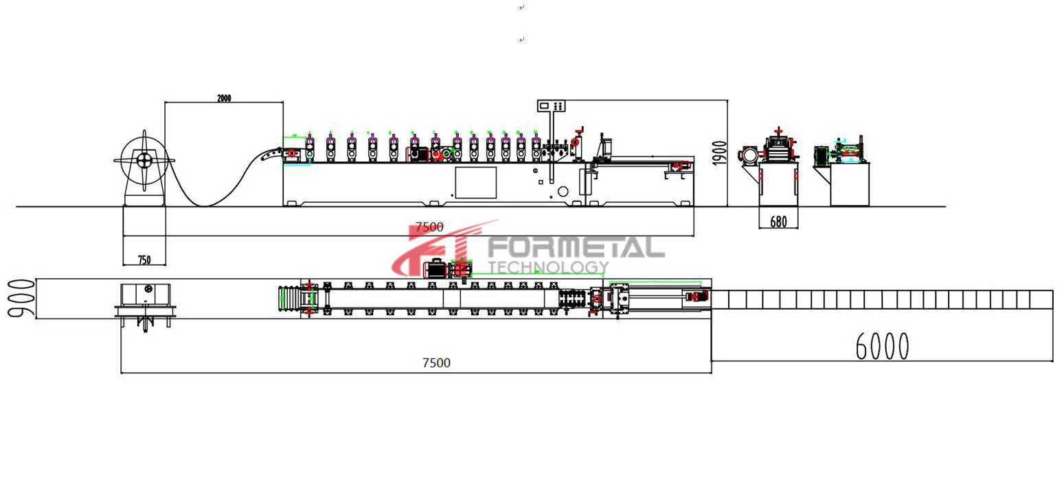 Metal Stud and Track Roll Forming Machine