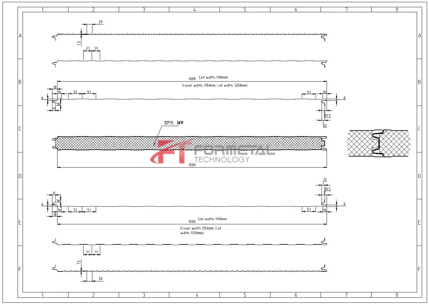 Rockwool Sandwich Panel Machine